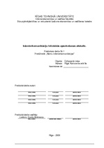 Referāts 'Inženierkomunikāciju tehniskās apsekošanas atskaite', 1.