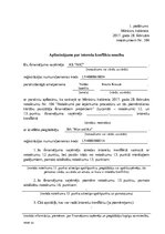 Paraugs 'Apliecinājums par interešu konflikta neesamību', 1.