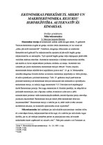 Konspekts 'Ekonomikas priekšmets', 1.