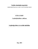 Referāts 'Uzņēmēja ētika un sociālā atbildība', 1.