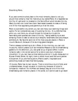 Eseja 'Describing Paris', 1.