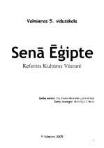 Referāts 'Senā Ēģipte', 1.