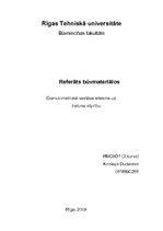 Konspekts 'Granulometriskā sastāva ietekme uz betona stiprību', 1.
