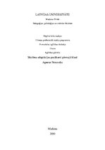 Referāts 'Skolēnu adaptācijas pasākumi pirmajā klasē', 1.