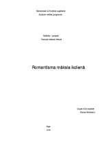Referāts 'Romantisma māksla ikdienā, viesu nams "Nīcava"', 1.