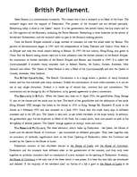 Konspekts 'British Parliament', 1.
