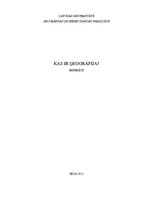 Referāts 'Kas ir ģeogrāfija?', 1.