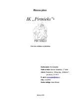 Biznesa plāns 'Biznesa plāns IK "Pirtnieks"', 1.