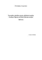 Referāts 'Personības attīstības pieeju salīdzinošā analīze Gordona Olporta un Erika Erikso', 1.