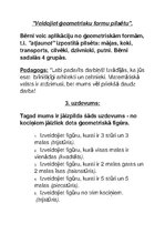 Konspekts 'Nodarbības konspekts sagatavošanas grupas bērniem', 8.