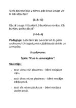 Konspekts 'Nodarbības konspekts sagatavošanas grupas bērniem', 10.