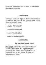 Konspekts 'Nodarbības konspekts sagatavošanas grupas bērniem', 11.