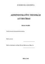 Konspekts 'Administratīvi tiesiskās attiecības', 1.