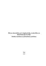 Referāts 'Bērnu aizsardzība pret ekspluatāciju, vardarbību un diskrimināciju Latvijā', 1.
