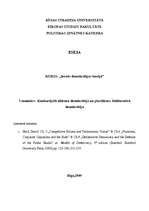 Konspekts 'Konkurējošā elitisma demokrātija un plurālisms. Deliberatīvā demokrātija', 1.