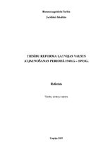 Referāts 'Tiesību reforma Latvijas valsts atjaunošanas periodā 1940-1993', 1.