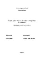 Diplomdarbs 'Pēdējās gribas rīkojuma izpildīšana un iztulkošana', 1.
