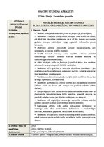 Paraugs 'Stundas plāns vizuālā mākslā 1.klasei', 1.