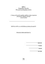 Prakses atskaite 'Aktīvā mācību un audzināšanas prakse pirmsskolā', 1.