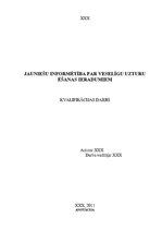 Diplomdarbs 'Jauniešu informētība par veselīga uztura ēšanas ieradumiem', 1.