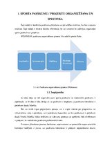 Konspekts 'Sporta pasākumu projektu organizēšana un specifika', 1.