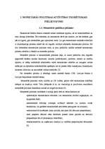 Referāts 'Monetārā politika ', 1.