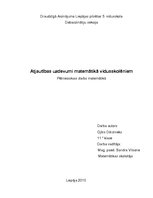 Referāts 'Atjautības uzdevumi matemātikā vidusskolēniem', 1.
