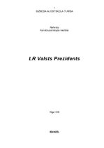 Referāts 'Latvijas Valsts prezidents', 1.