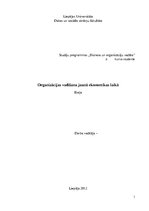 Eseja 'Organizāciju vadīšana jaunās ekonomikas laikā', 1.