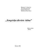 Referāts 'Sengrieķu dieviete Atēna', 1.