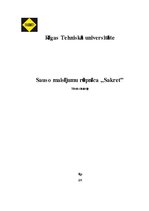 Referāts 'Sauso maisījumu rūpnīca "Sakret"', 1.