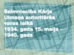 Prezentācija 'Saimniecība Kārļa Ulmaņa autoritārās varas laikā 1934.gada 15.maijs - 1940.gads', 1.