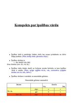 Konspekts 'Īpašības vārds', 1.