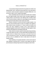 Eseja 'Colour is a Powerful Tool', 1.