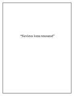 Referāts 'Sievietes loma renesansē', 1.