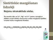 Prezentācija 'Ziepes. Mazgāšanas līdzekļi', 12.