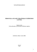 Diplomdarbs 'Personāla atlases stratēģijas uzņēmumos Latvijā', 2.
