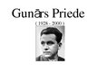 Prezentācija 'Gunārs Priede', 1.