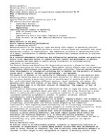 Eseja 'Marketing Ethics', 1.