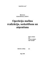 Referāts 'Operāciju mašīnu realizācija, saskaitīšana un atņemšana', 1.