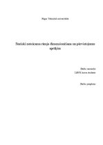 Paraugs 'Statiski noteicama rāmja dimensionēšana un pārvietojumu aprēķins', 1.