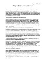 Eseja 'Cik demokrātiska ir Latvija?', 1.