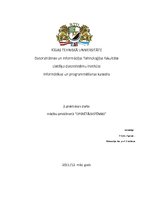 Prakses atskaite 'Otrais praktiskais darbs. Operētājsistēmas', 1.