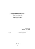 Eseja 'Darbinieku motivācija', 1.