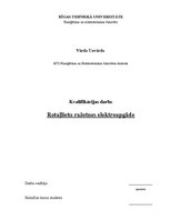 Konspekts 'Rotaļlietu ražotnes elektroapgāde', 1.