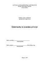 Referāts 'Ēdienkarte, tās izveides principi', 1.