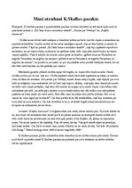 Eseja 'Mani atradumi Kārļa Skalbes pasakās', 1.