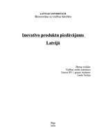 Referāts 'Inovācijas', 1.