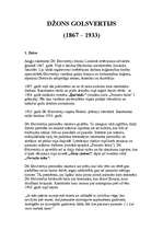 Referāts 'Džons Golsvertijs ', 1.