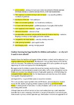 Eseja 'Outdoor Learning', 3.